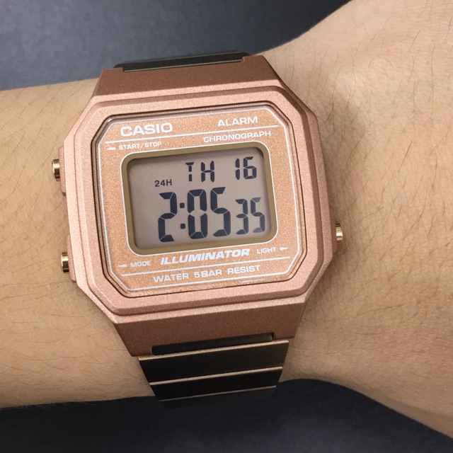 Casio B650 Rose Gold Digital Watch XL | Shopee Philippines