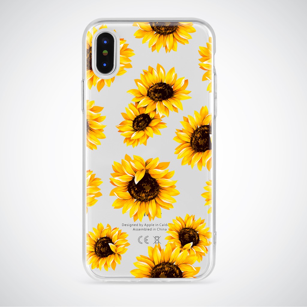 Sunflower clear soft case for iPhone 5 5s se 6 6 Plus 7 8 x | Shopee